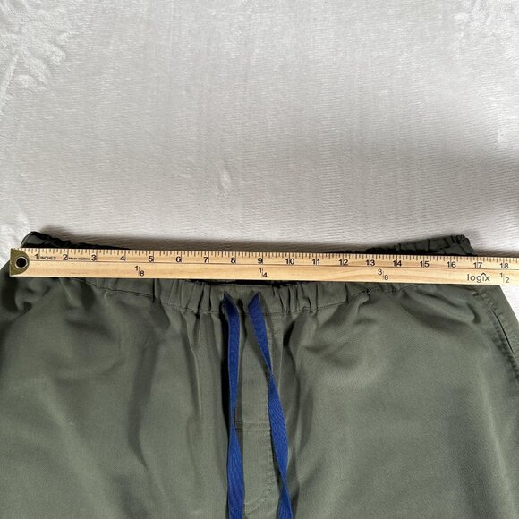 Figs Scrub Pants Women Size XL / S Olive Green Drawstring Slash Pockets W33 L23 - Picture 2 of 8